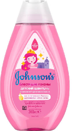 Фото - Шампунь для дітей Johnson’s Baby Блискучі локони 300 мл (9436800)