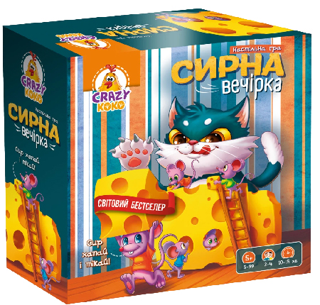 Настольная игра развлекательная (5-7 лет) Vladi Toys Сырная вечеринка (VT8055-38) - Фото 1