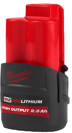 Акумулятор для електроінструментів Milwaukee Li-Ion M12 HB2.5 (4932480164)