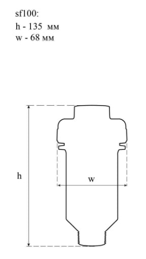 Фото - Фільтр для пральної машини СВОД sf100w (пральна & посудомийна машина +ТВН)
