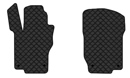 Коврики из экокожи в салон авто передние EVAtech ECO для ML-Class (W164) Mercedes-Benz 2005-2011 2 поколение SUV EU (MB1800A2MS4BBLB)