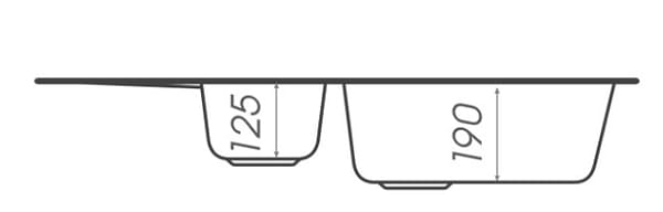 Фото - Мойка кухонная Platinum 7850W TOSKANA матовая Черный металлик