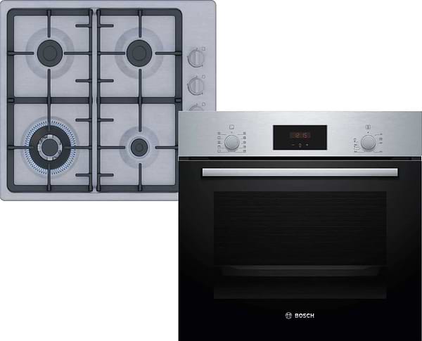 Фото - Духова шафа + варильна поверхня газова Bosch HBF512BS1T + PBH6C5K90R