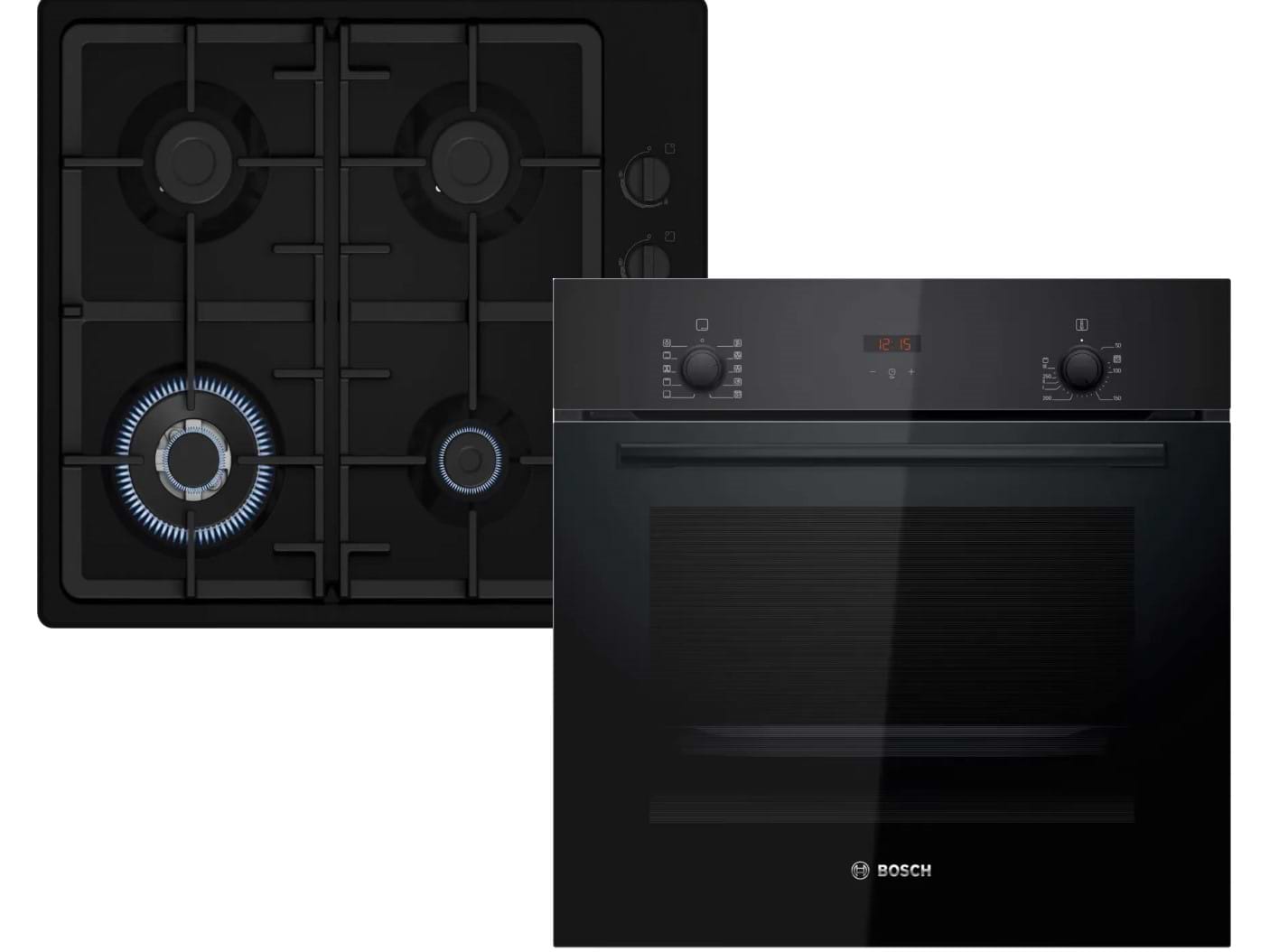 Духовой шкаф + варочная панель газовая Bosch HBF512BB1T + PBH6C6K90R - Фото 1