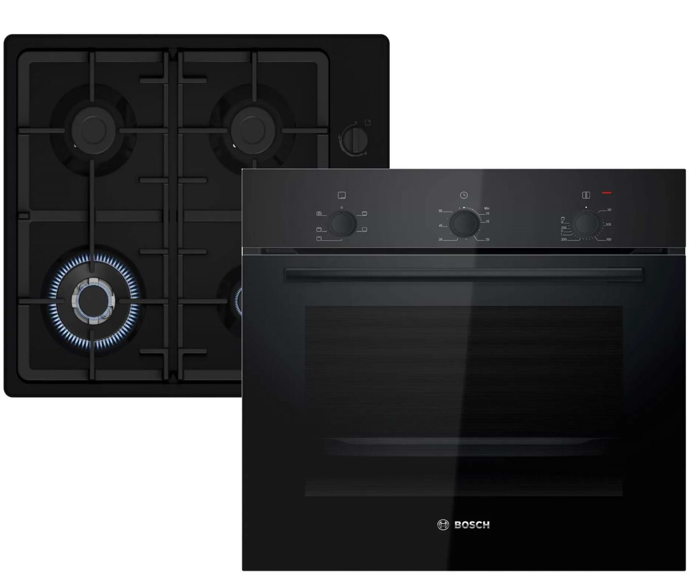 Духовой шкаф + варочная панель газовая Bosch HBF011BA1T + PBH6C6K90R - Фото 1