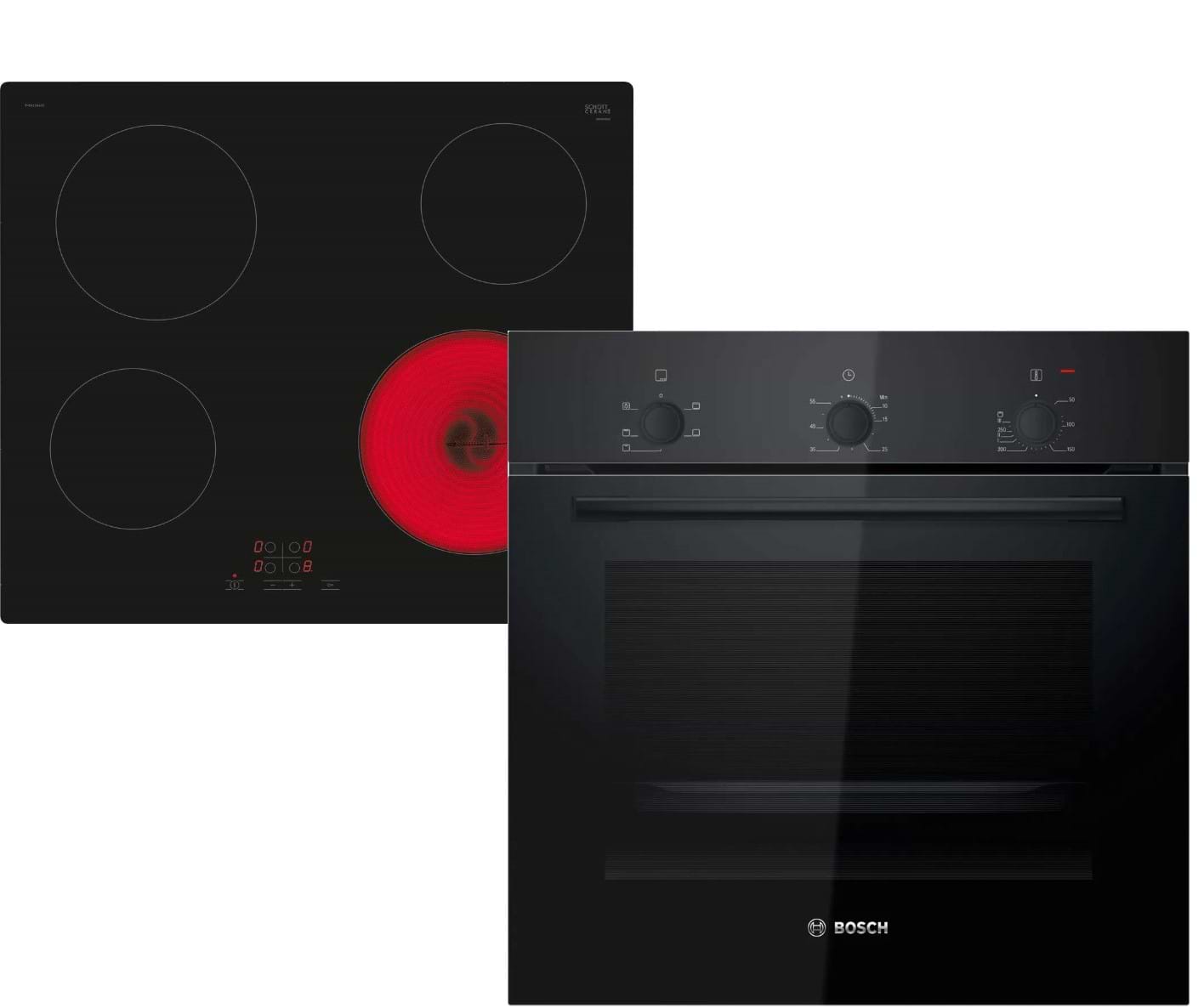Духовой шкаф + варочная панель электрическая High Light Bosch HBF011BA1T + PKE611BA2E - Фото 1