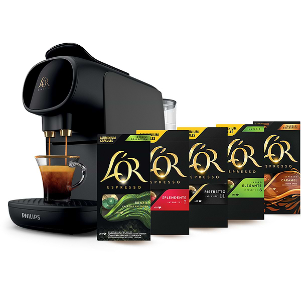 Фото - Кавоварка капсульна Philips L'OR BARISTA Sublime (LM9012/60) + дегустаційний сет кава в капсулах L'OR (50 капсул) (8711000683965)