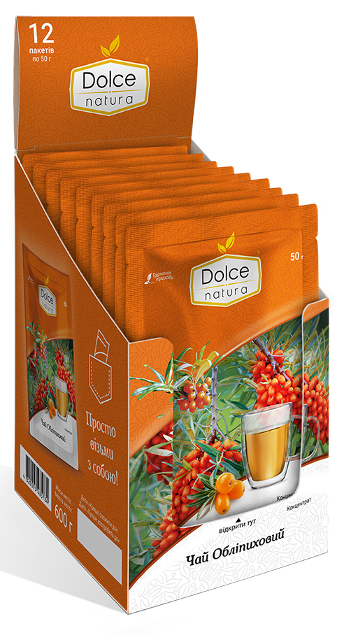 Фото - Чай Dolce Natura Облепиховый 50 г 12 шт. (4820093485784)