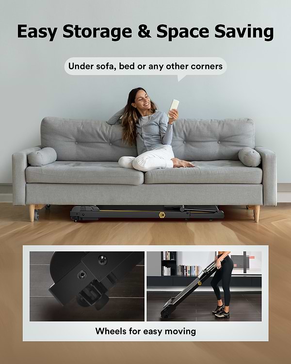 Фото - Бігова доріжка UREVO Foldi Mini black URTM006