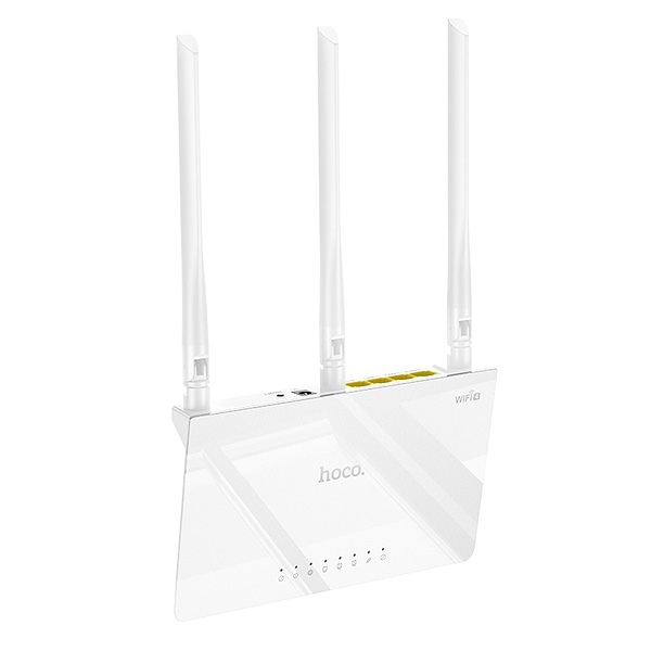 Фото - Маршрутизатор интернет WiFi4 HOCO HI30 WiFi4 EU (6942007640688)