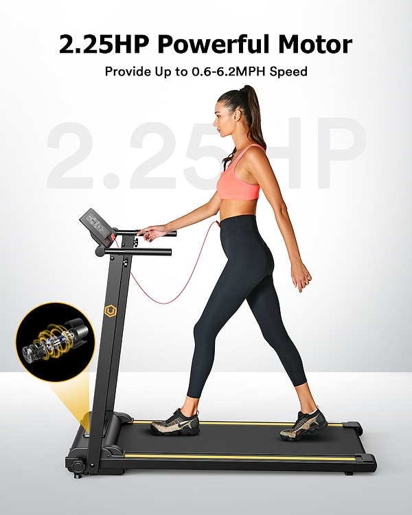 Фото - Бігова доріжка UREVO Foldi Mini black URTM006