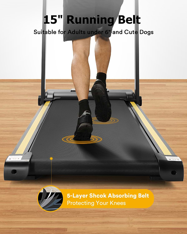 Фото - Бігова доріжка UREVO Foldi Mini black URTM006