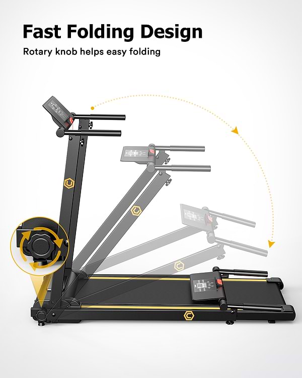 Фото - Бігова доріжка UREVO Foldi Mini black URTM006