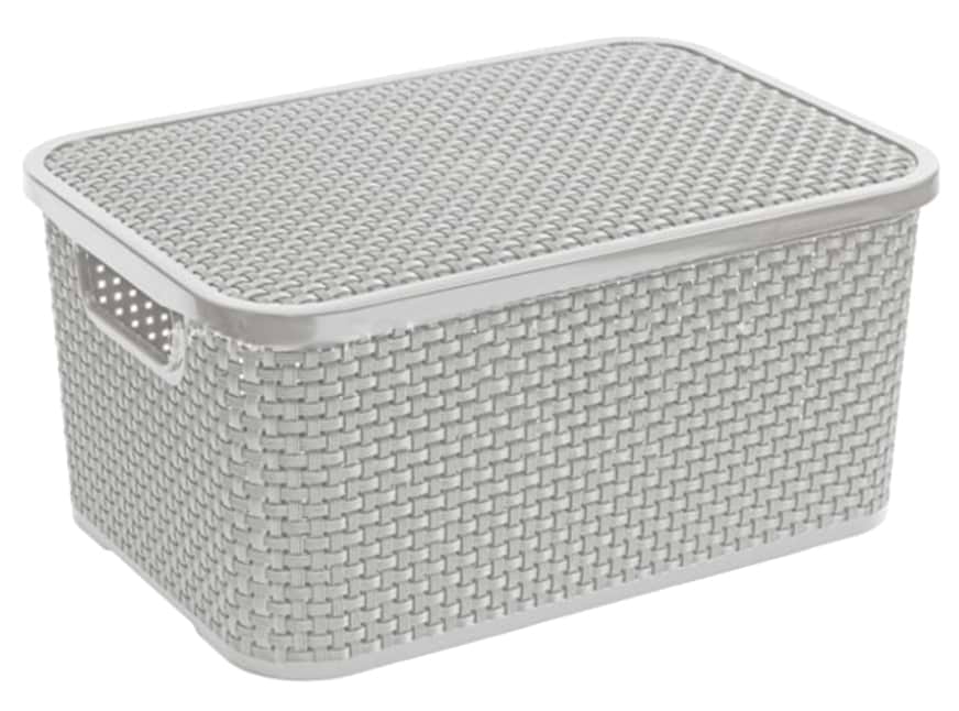 Короб для хранения BRANQ RATTAN 10 л серый (1723.3)