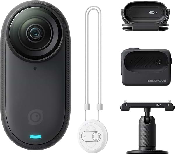 Фото - Екшн-камера Insta360 GO 3S Standard Edition Midnight Black 64GB (CINSAATAGO3S14)