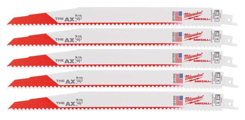 Полотно Milwaukee AX FANG TIP 300х5,0 мм 5 шт. (48475027)