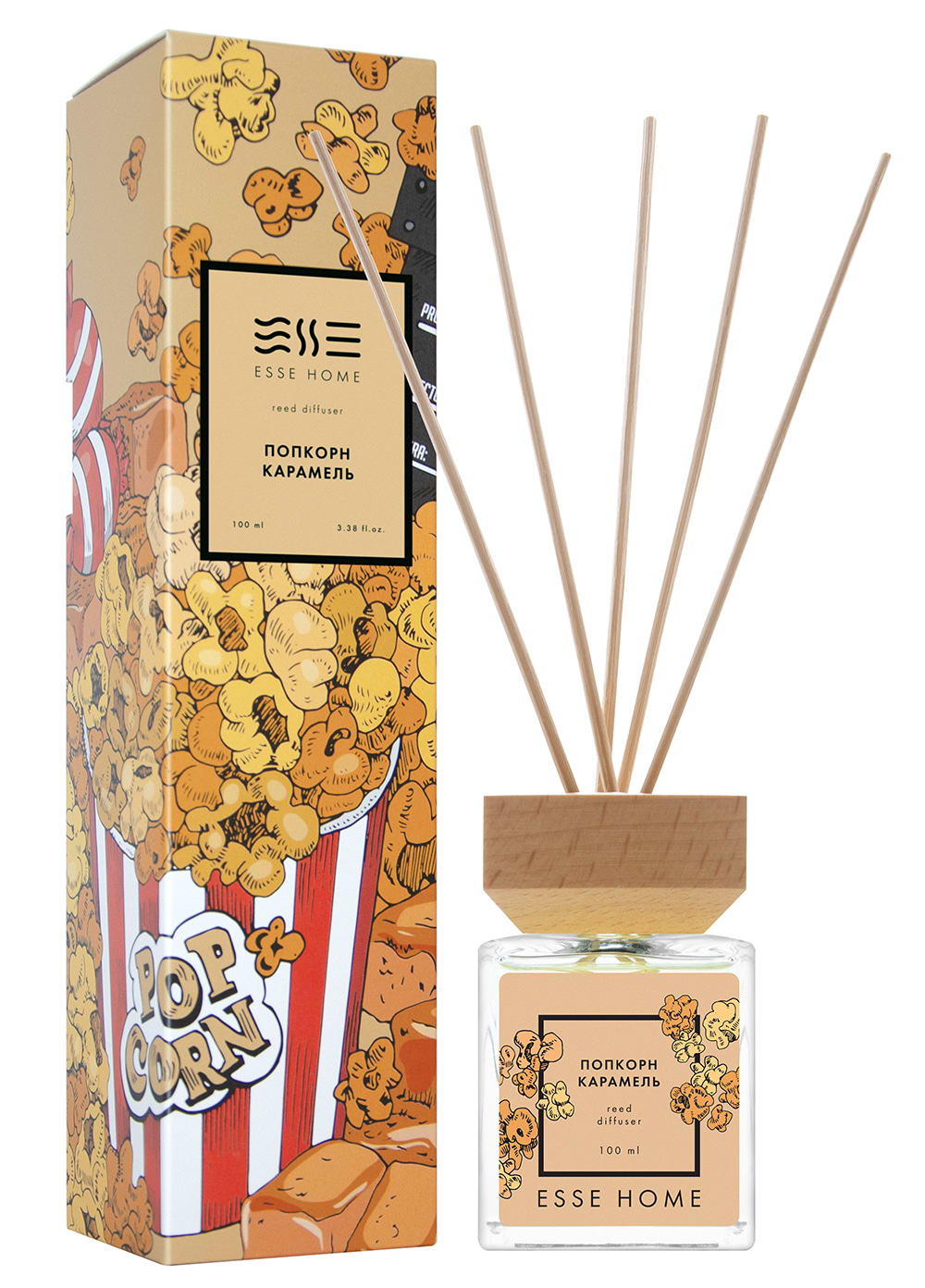 Аромадиффузор Esse Home Попкорн и карамель 100 мл (HOME-PC)