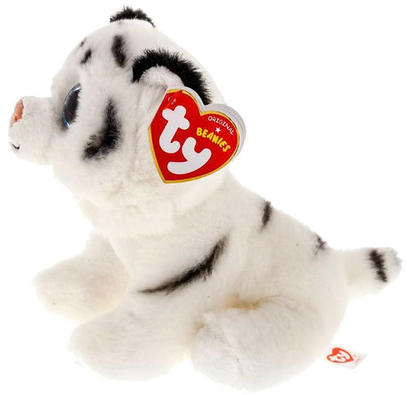 Фото - Мягкая игрушка глазастик TY Beanie Babies Белый тигрёнок ''Tundra'' 15см (42106)