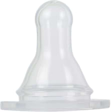 Великий потік соска дитяча силіконова Baby Team класична (2201)