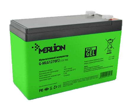 Аккумулятор для ИБП Merlion 12V 7AH Green (G-MLG1270F2)