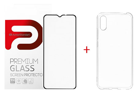 Чохол для смартфону Armorstandart Air for Xiaomi Air for Xiaomi Redmi 9A Transparent (ARM58049) + захисне скло