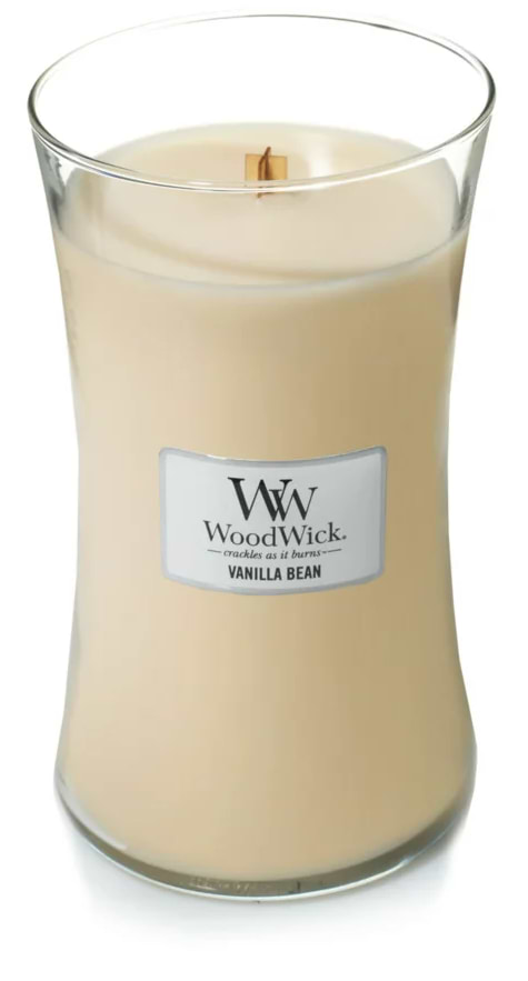 Фото - Свеча стекло Woodwick Large Vanilla Bean (Ванильные бобы) 609г (93112E)