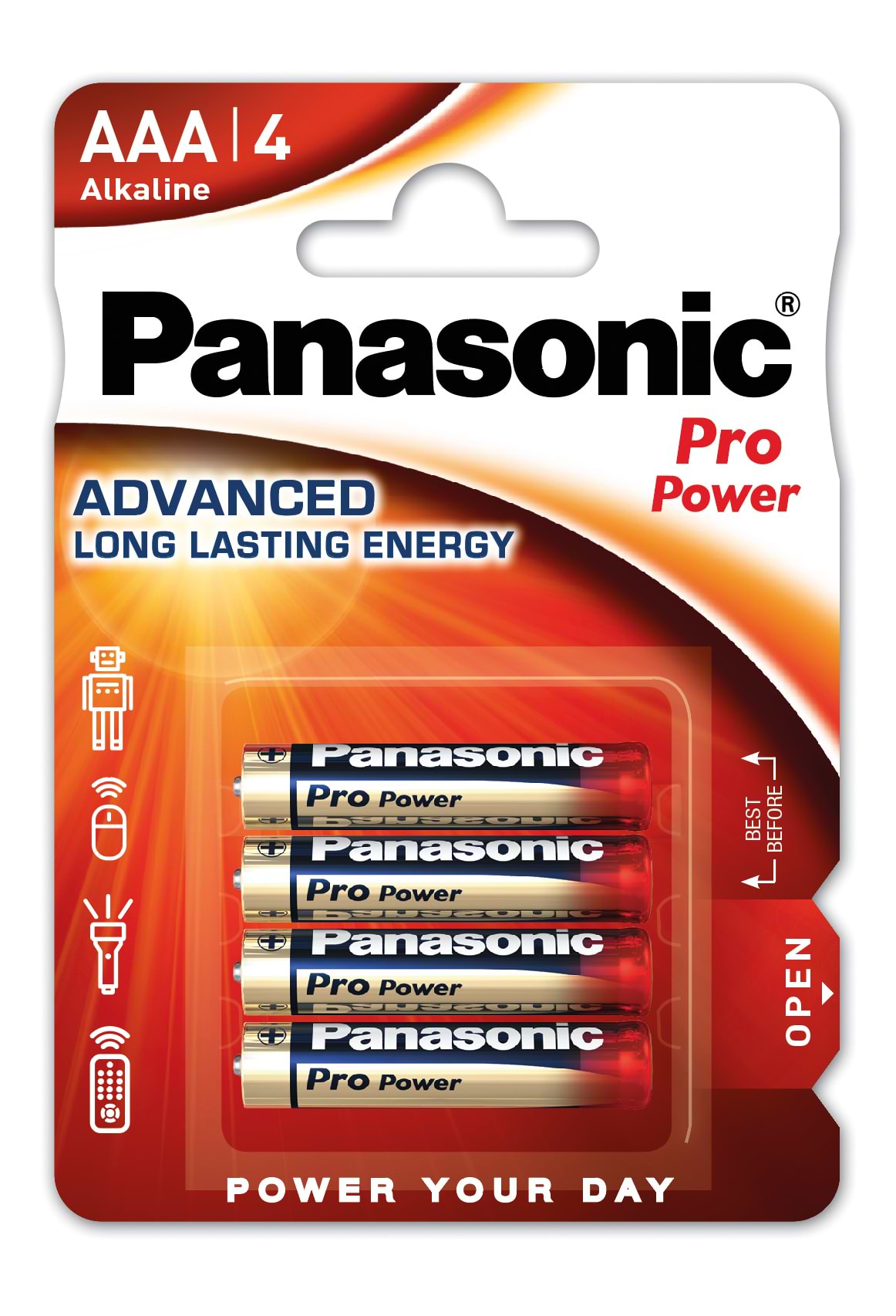 Батарейка тип AAA Panasonic PRO POWER AAA BLI 4 ALKALINE - Фото 1