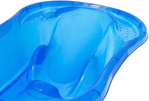 Фото - Детская ванночка Tega Baby Комфорт с термометром 2 в 1 анатомическая Синяя (TG-011-126)