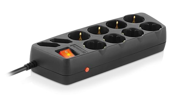 Фото - Сетевой фильтр REAL-EL RS-10 Protect 3m Black (EL122300039)