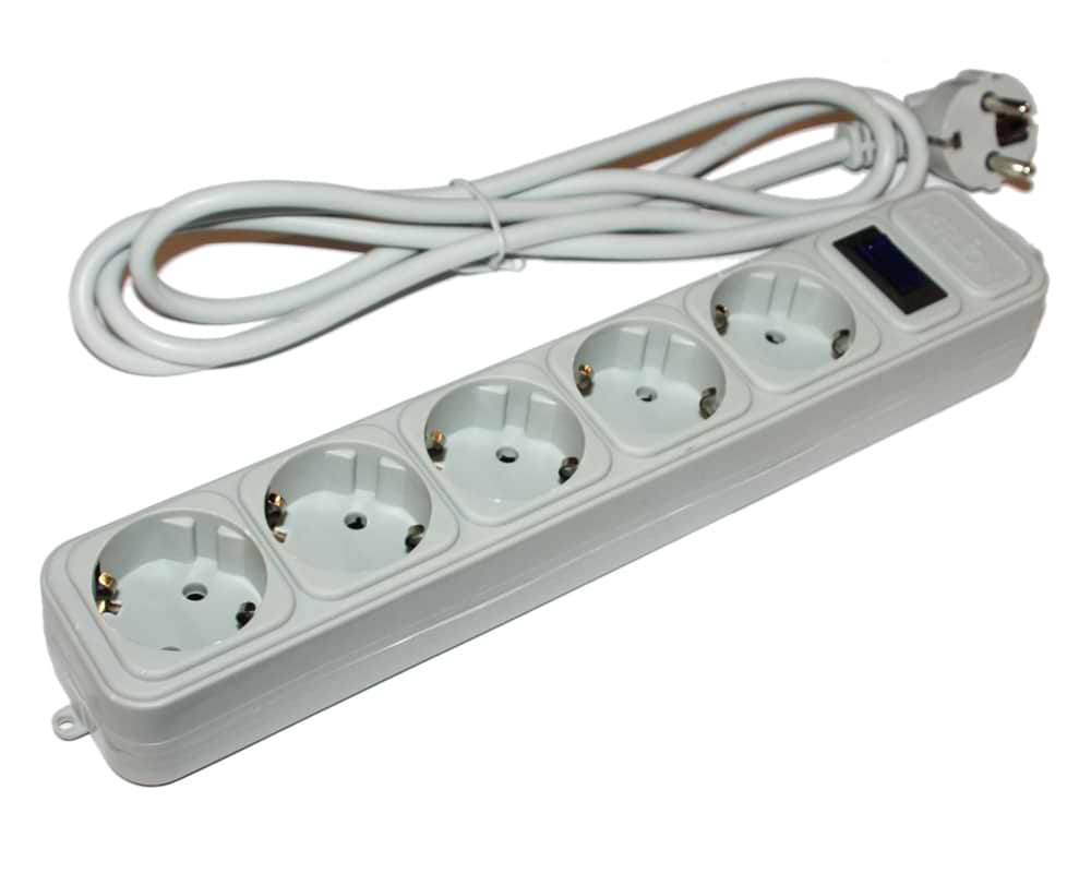 Мережевий фільтр MerLion 5 розеток 1.8 м (G518)