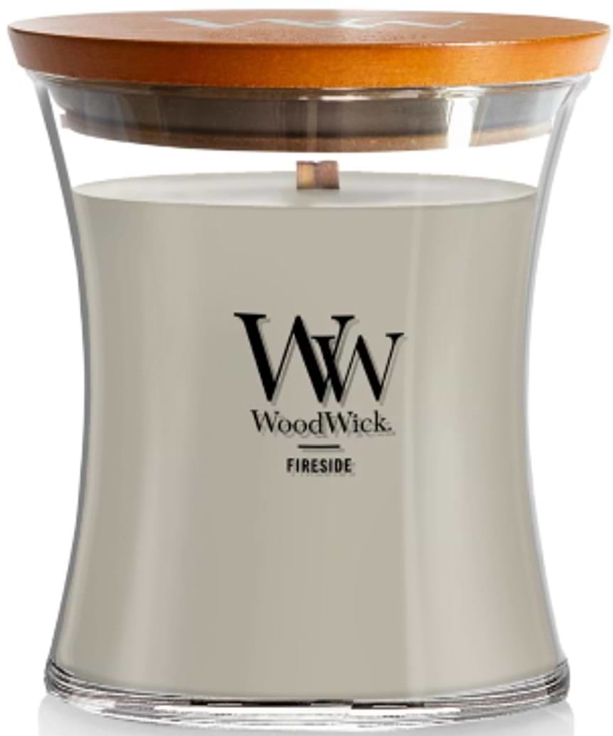 Свеча стекло Woodwick Medium Fireside (Камин) 275г (92106E) - Фото 1
