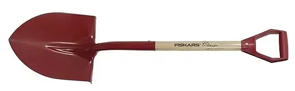 Фото - Лопата Fiskars заостренная ClassicPro красная FSC (1014776)