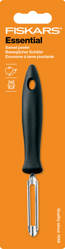 Фото - Ніж для чищення овочів Fiskars Essential 6 см (1023787)