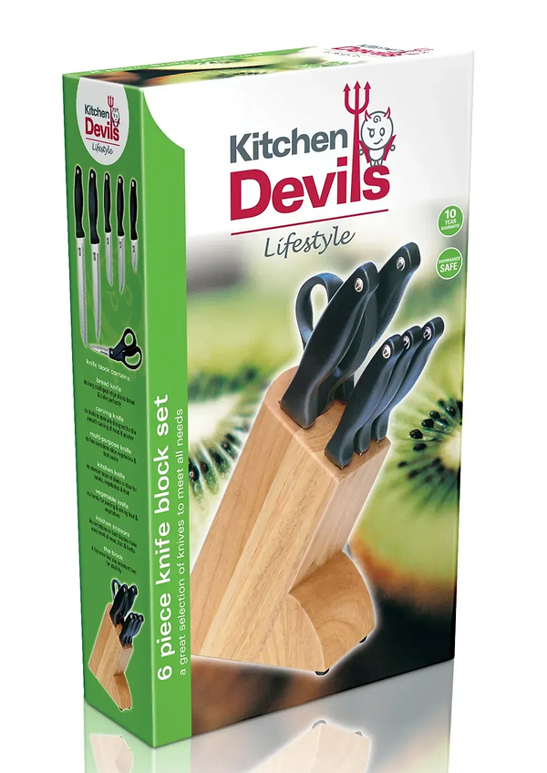 Фото - Набор ножей Fiskars Kitchen Devil (1000773)