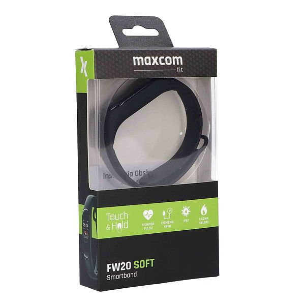 Фото - Фитнес-браслет Maxcom Fit FW20 Soft Black