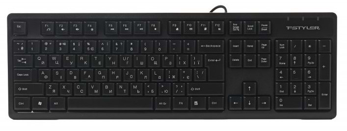 Клавіатура дротова A4tech FK12 (Black) - Фото 1