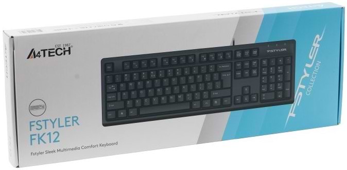 Фото - Клавиатура проводная A4tech FK12 (Black)