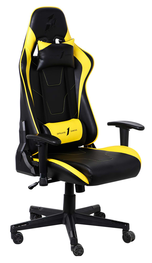 Кресло для геймеров 1stPlayer FK2 Black-Yellow - Фото 1