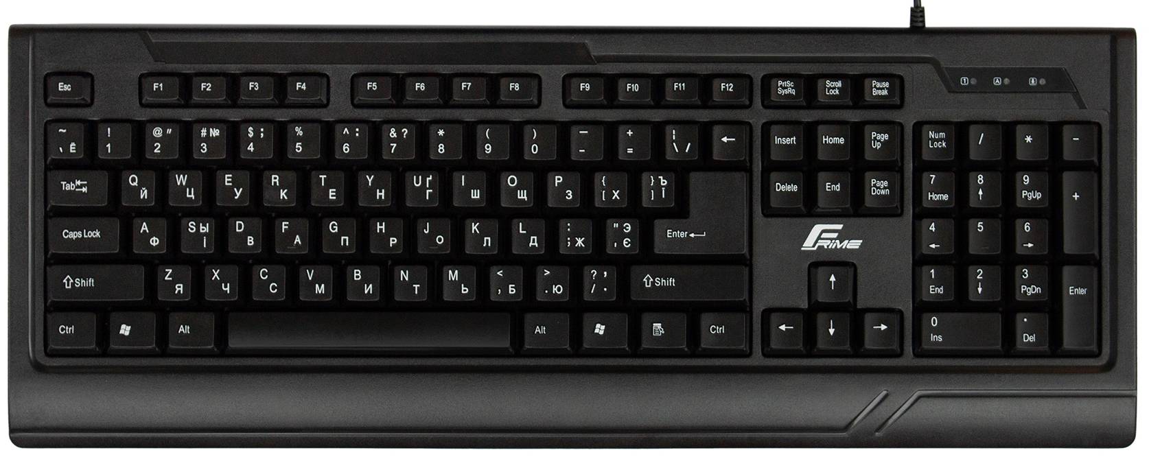 Клавиатура проводная Frime Office Black USB (FKBB0123) - Фото 1