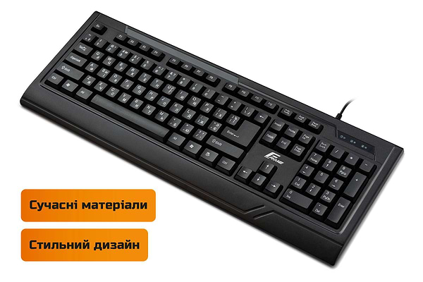 Фото - Клавиатура проводная Frime Office Black USB (FKBB0123)
