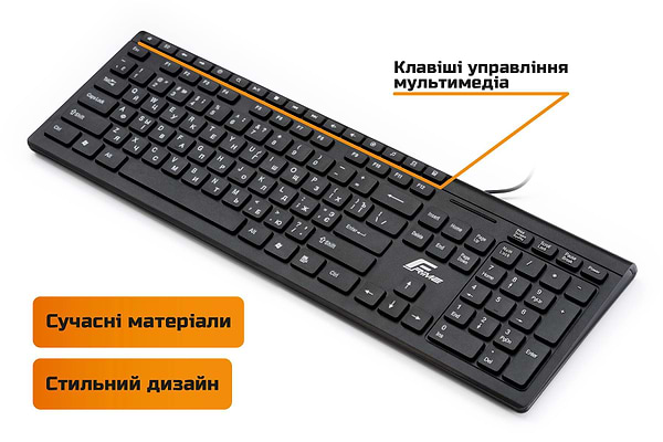 Фото - Клавиатура проводная Frime Choco Black USB (FKBB0223)