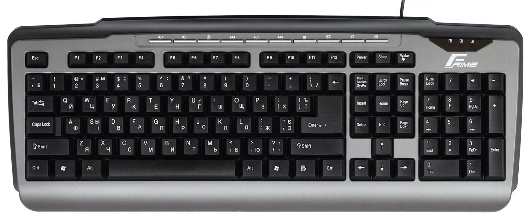 Клавиатура проводная Frime Classic Black USB (FKBB0323) - Фото 1