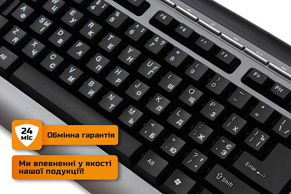 Фото - Уцінка - Клавіатура дротова Frime Classic Black USB (FKBB0323)