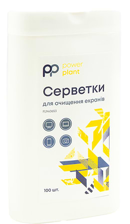 Засіб для чищення екранів PowerPlant 100 шт. (FL940653) - Фото 1