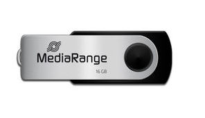 Фото - Флеш USB MediaRange USB2.0 16GB Black/Silver (MR910)