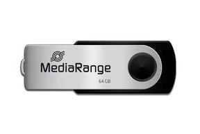 Фото - Флеш USB MediaRange USB2.0 64GB Black/Silver (MR912)