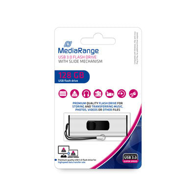 Фото - Флеш USB MediaRange USB3.0 128GB Black/Silver (MR918)