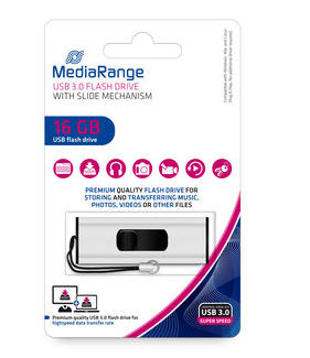Фото - Флеш USB MediaRange USB3.0 16GB Black/Silver (MR915)
