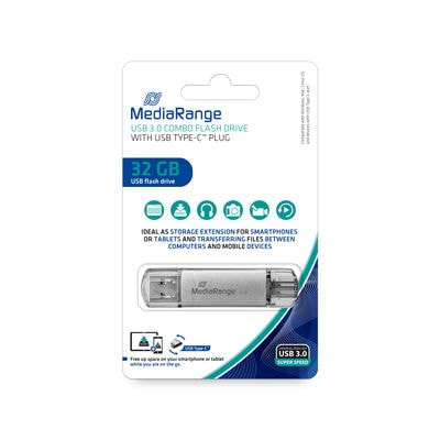 Фото - Флеш USB MediaRange USB3.0 32GB Type-C Silver (MR936)