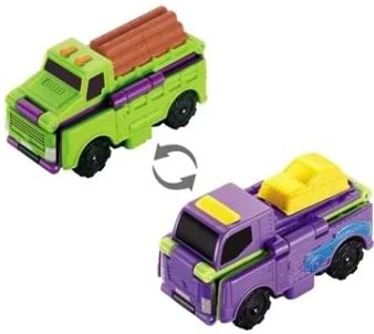 Машинка-трансформер Flip Cars 2 в 1 Лесовоз и Транспортер (EU463875-03)